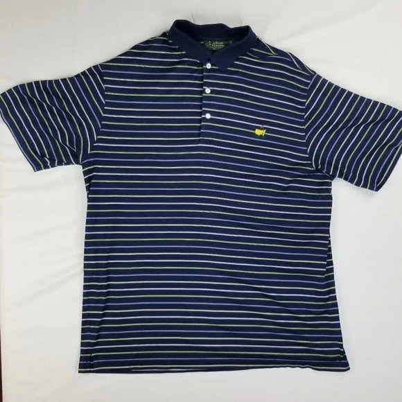 Amen Corner Embroidered Masters Polo Shirt XL Navy - Picture 1 of 6